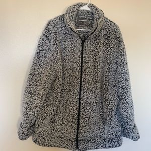 men’s sherpa zip up sweater